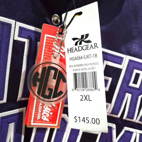 HeadGear Classics Nostalgia Co. Sz 2XL Ben Simmons 20 Stain High School Jacket - Picture 3 of 11